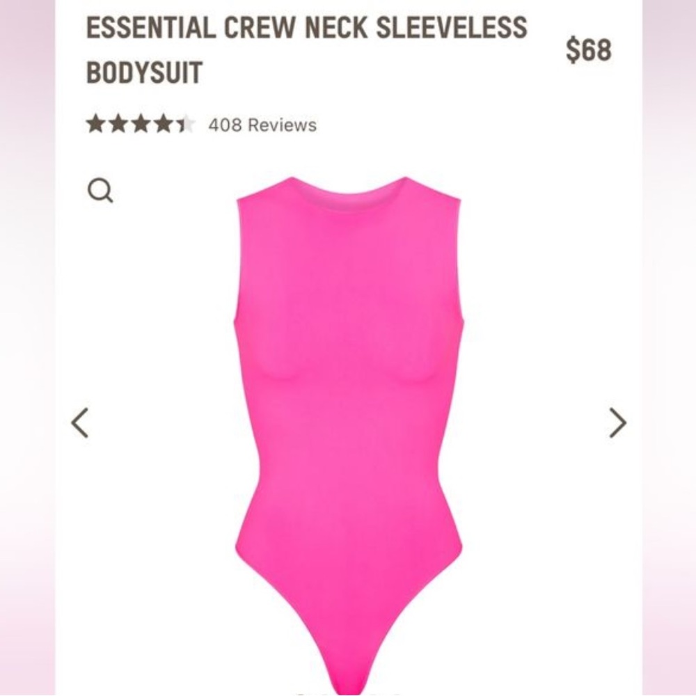 Skims Hot Pink Bodysuit